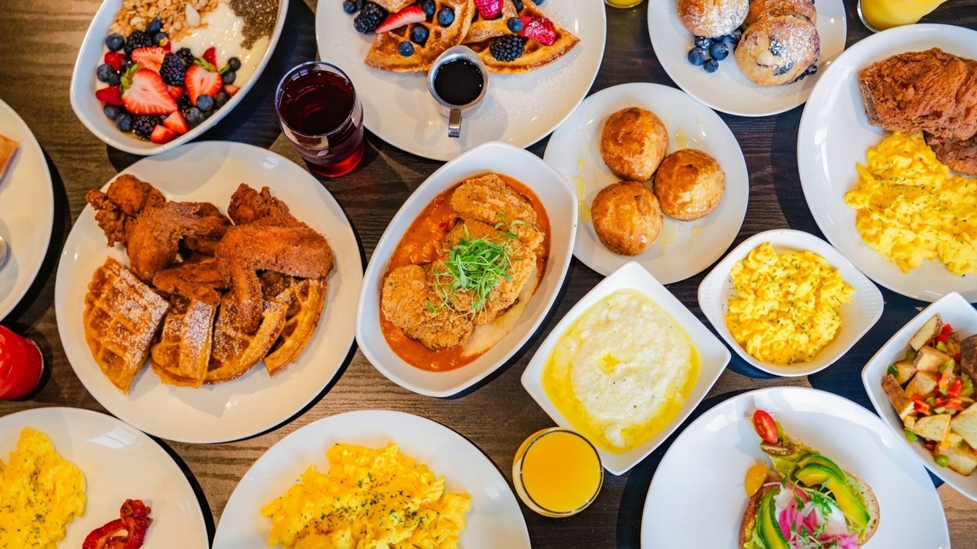 Soul food, mimosas, no rush