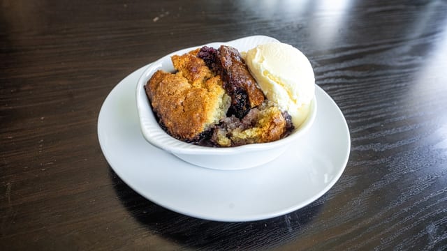 BLACKBERRY COBBLER.