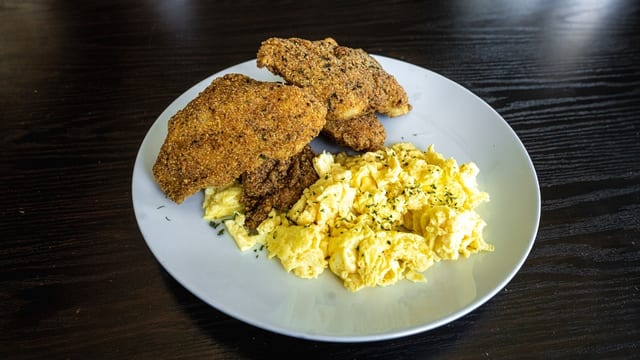 FRIED FISH & EGGS.