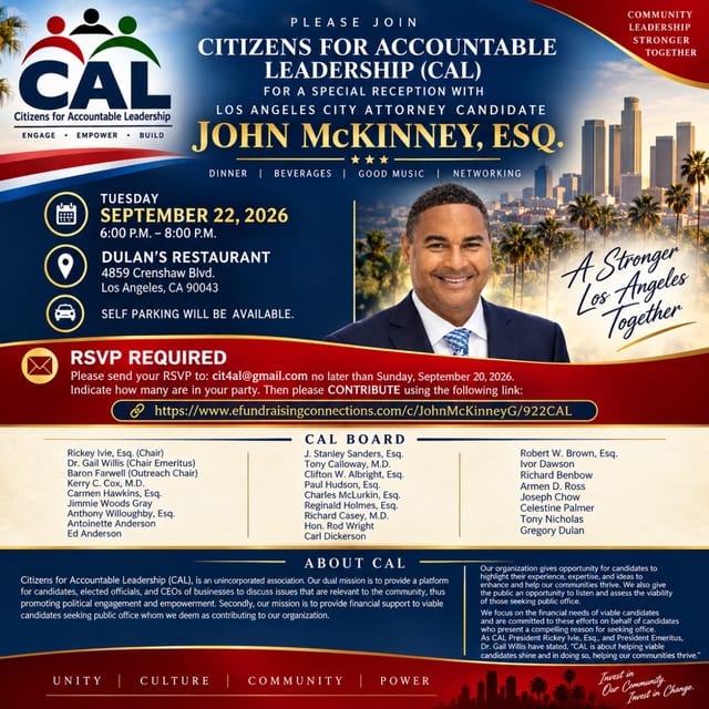 Citizens for Accountable Leadership — Special Reception